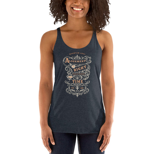 Alignment 222 womens-racerback-tank-top-vintage-navy-front