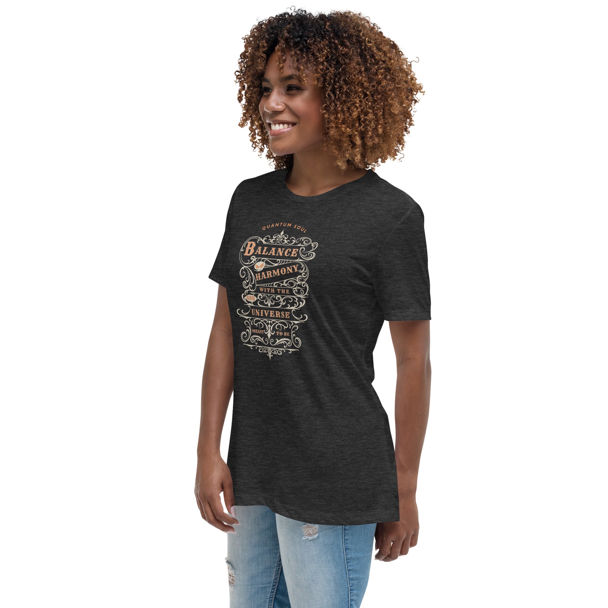 Balance 888 womens-relaxed-t-shirt-dark-grey-heather-left-front