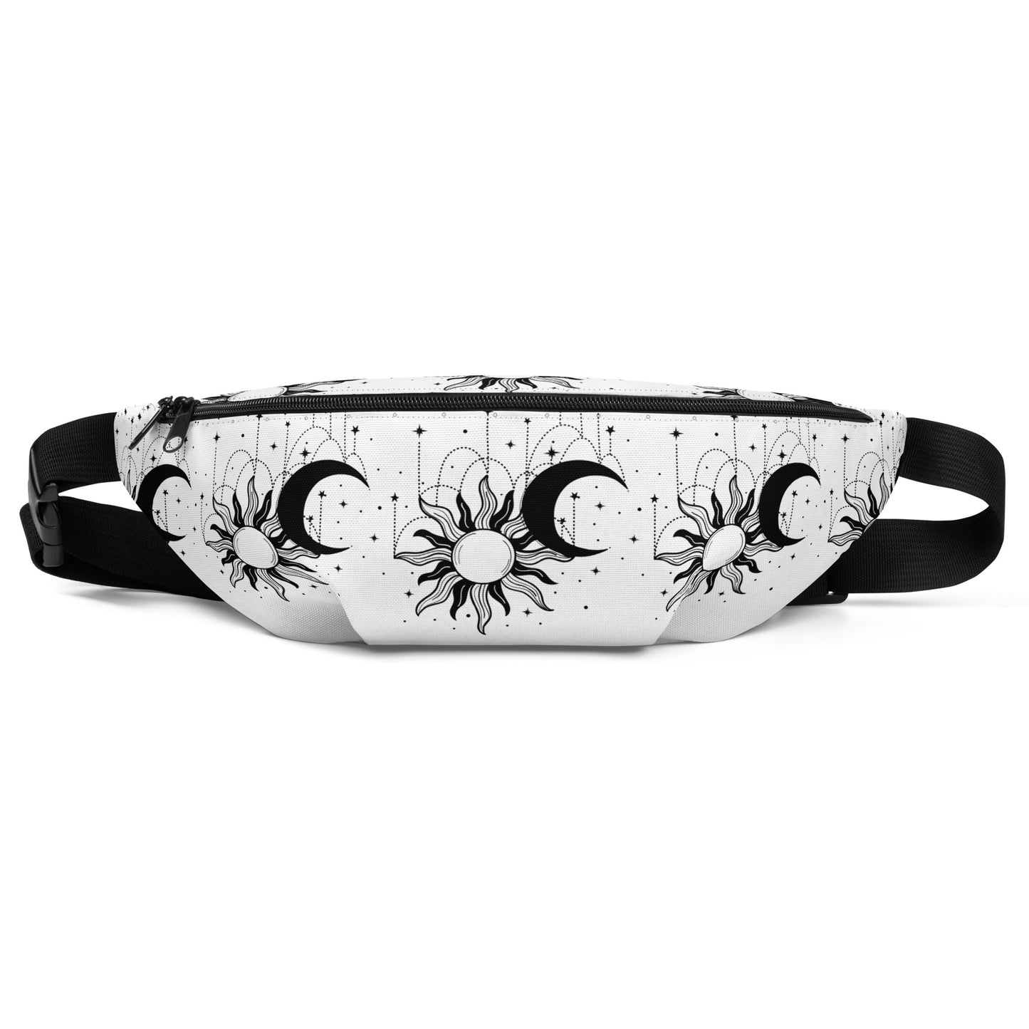 Black White Sun Moon Fanny Pack