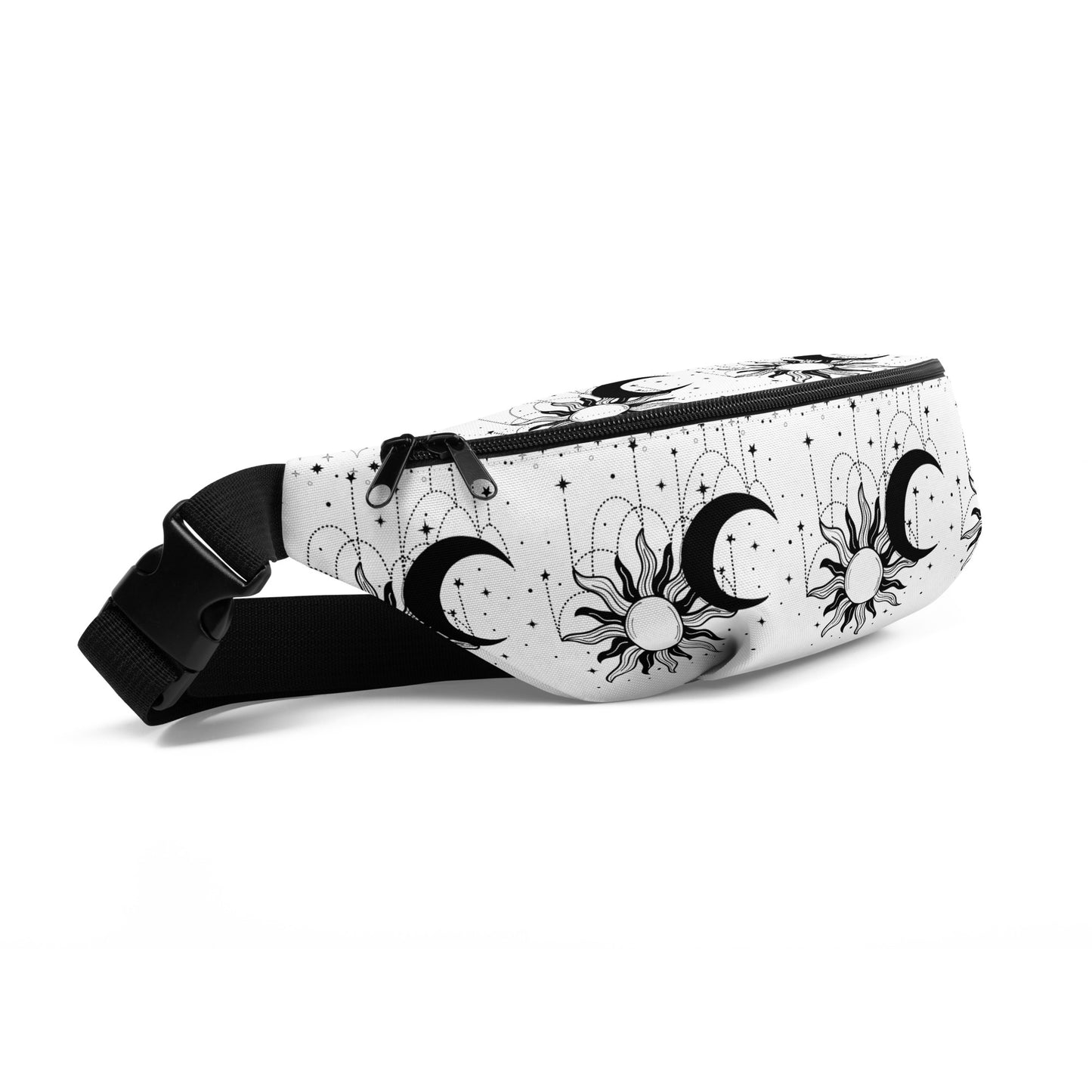 Black White Sun Moon Fanny Pack