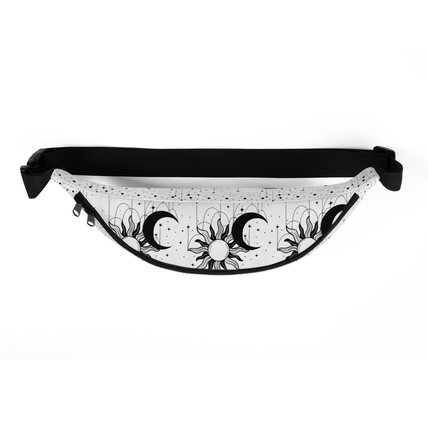 Black White Sun Moon Fanny Pack