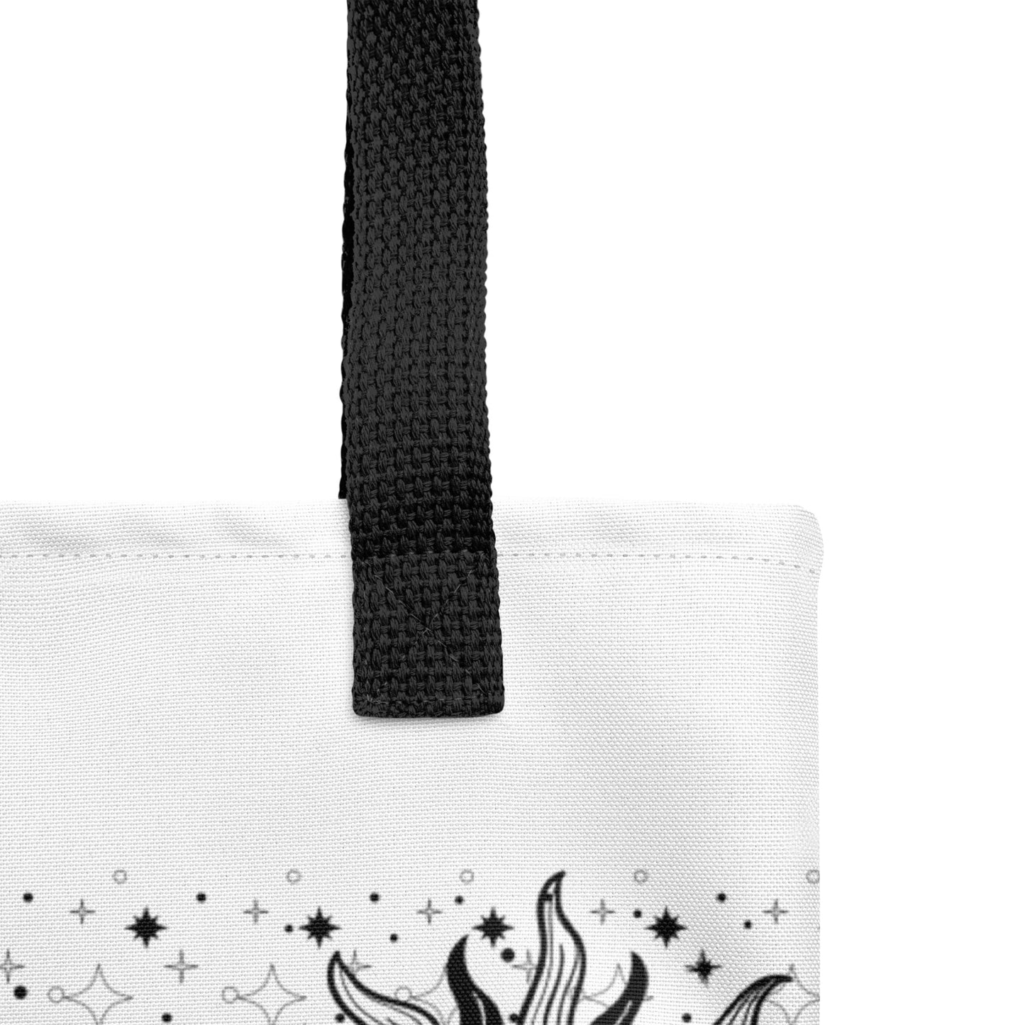 Black White Sun Moon Tote Bag