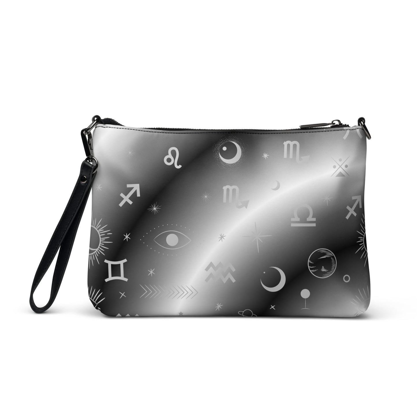 Black White Zodiac Crossbody Bag