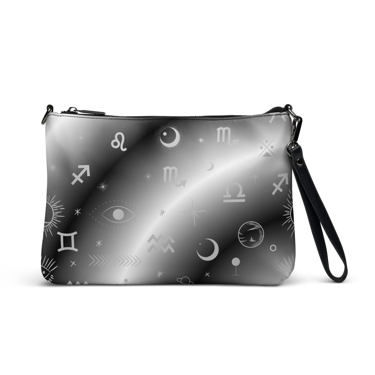 Black White Zodiac Crossbody Bag