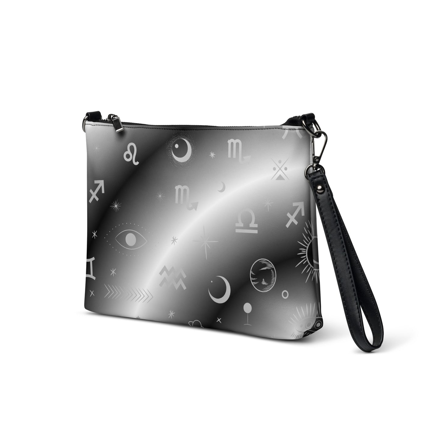 Black White Zodiac Crossbody Bag