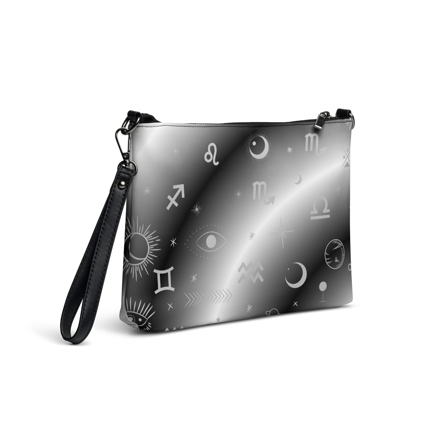 Black White Zodiac Crossbody Bag