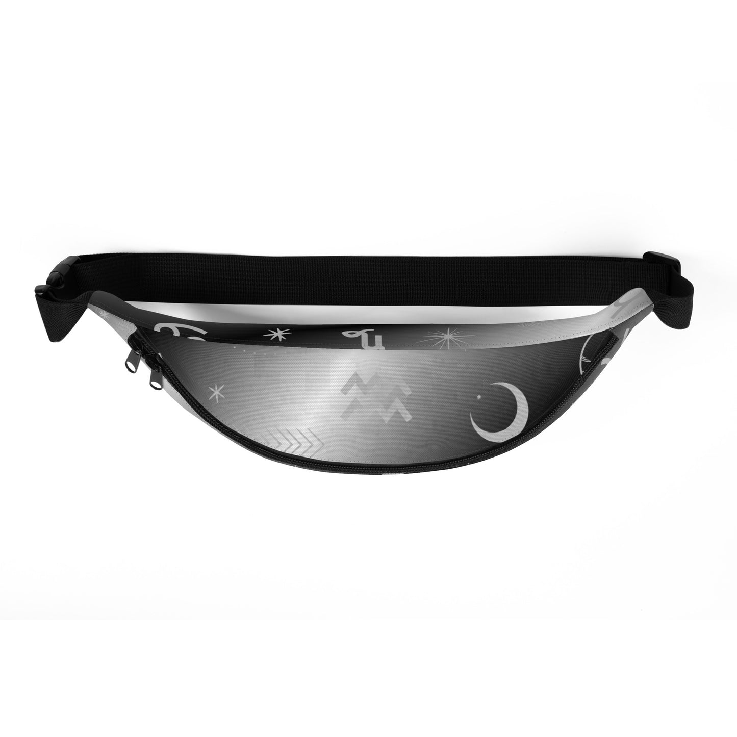 Black White Zodiac Fanny Pack