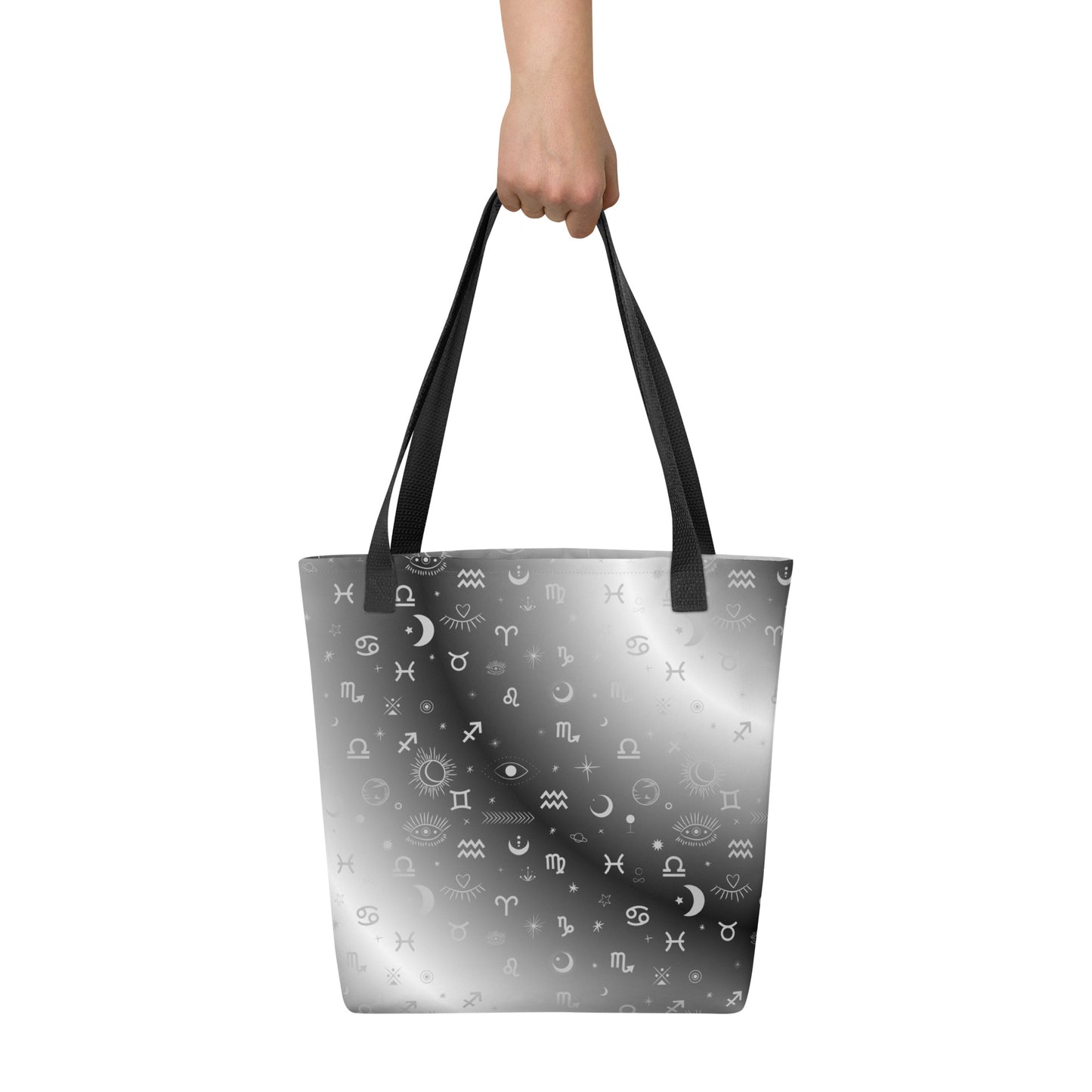 Black White Zodiac Tote Bag