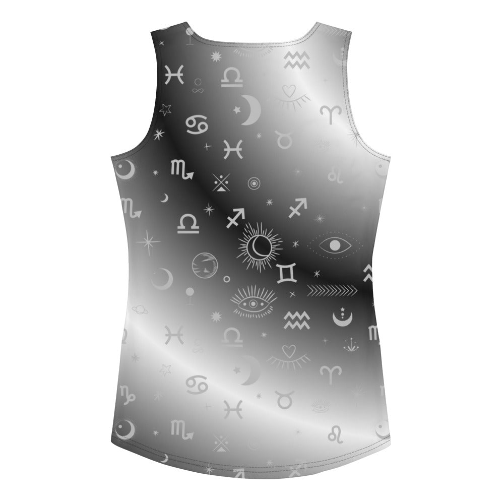 Black White Zodiac Tank Top