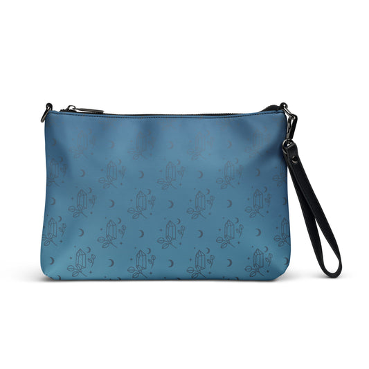 Crystal Moon Crossbody Bag Blue Gradient