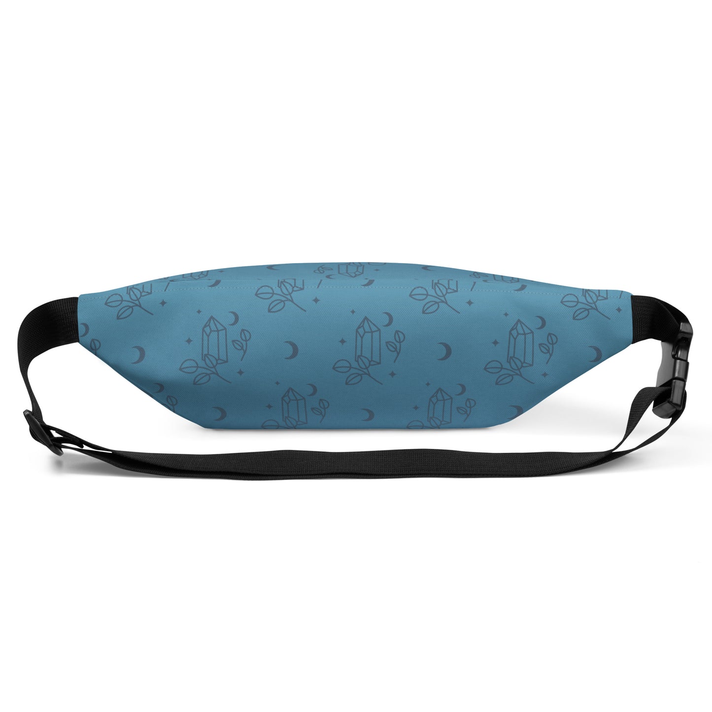 Blue Gradient Crystal Moon Fanny Pack