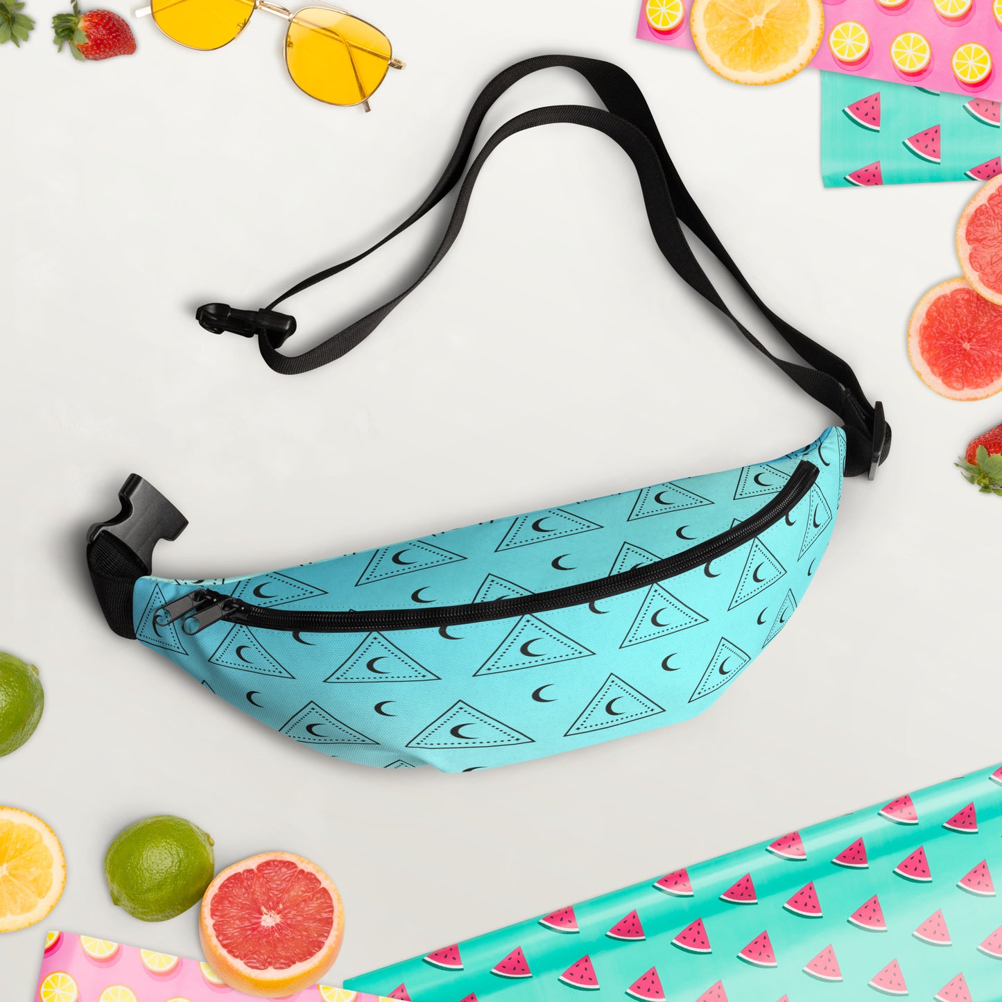 Blue Moon Triangle Fanny Pack