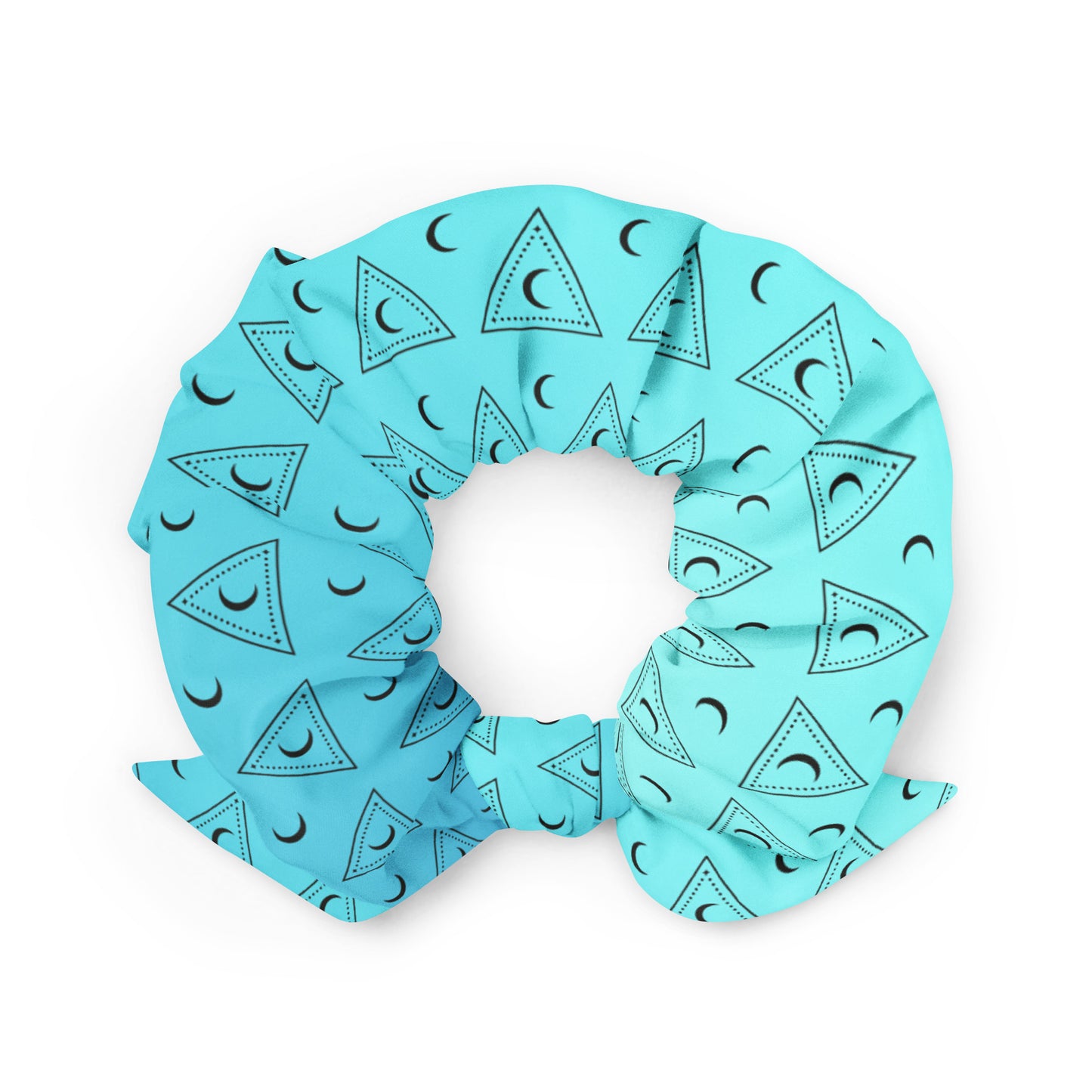 Blue Moon Triangle Scrunchie