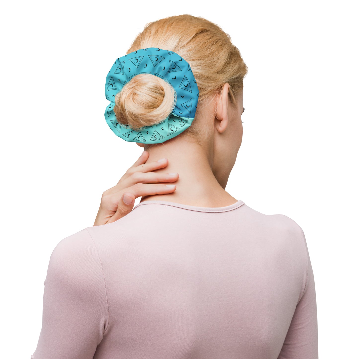 Blue Moon Triangle Scrunchie