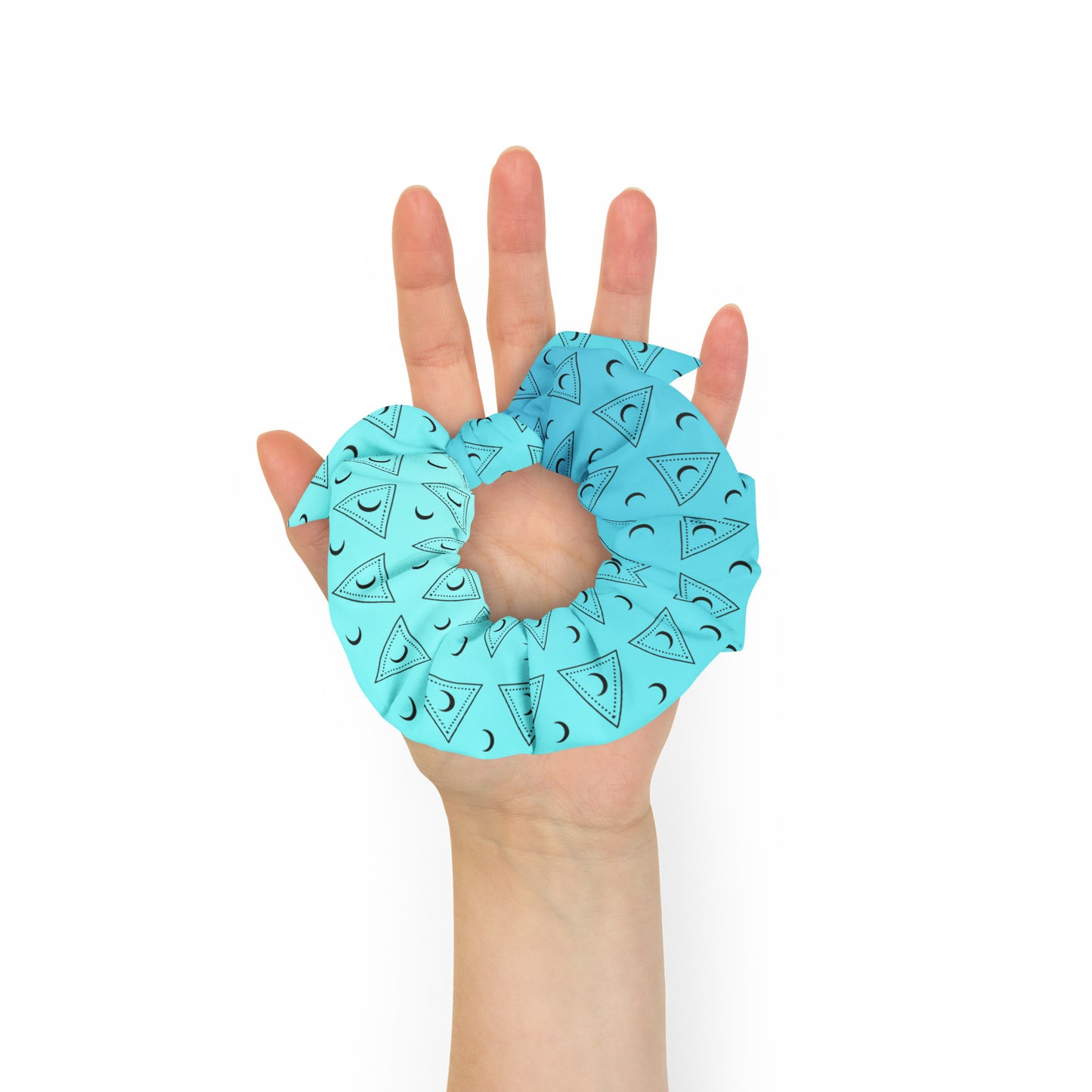 Blue Moon Triangle Scrunchie