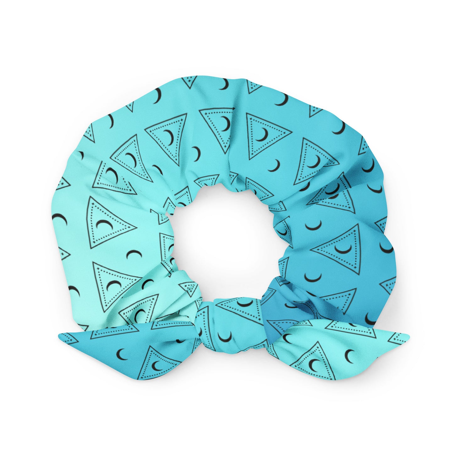 Blue Moon Triangle Scrunchie