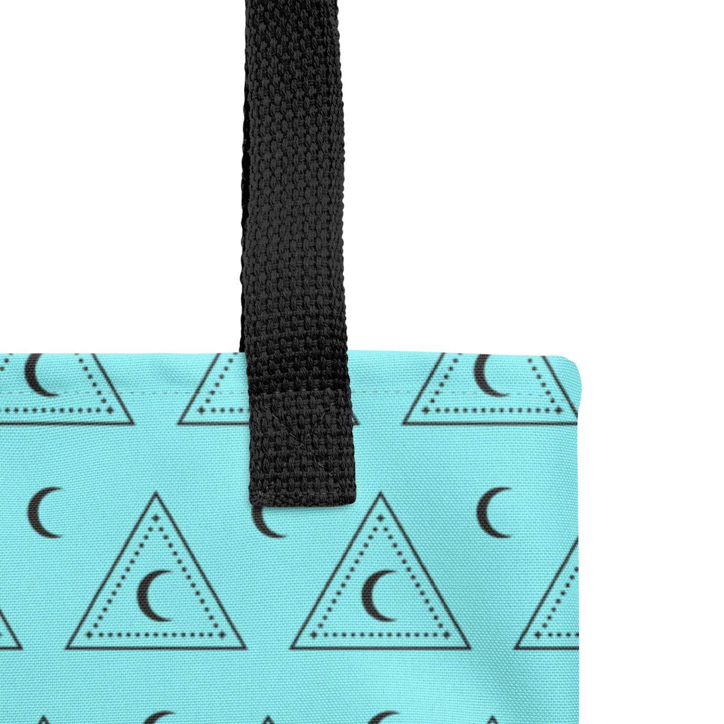 Blue Moon Triangle Tote Bag