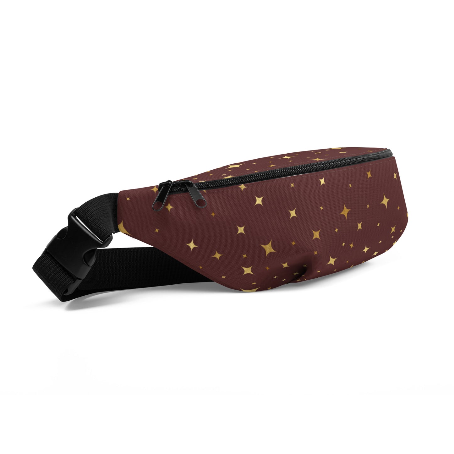 Burgundy Gold Star Fanny Pack