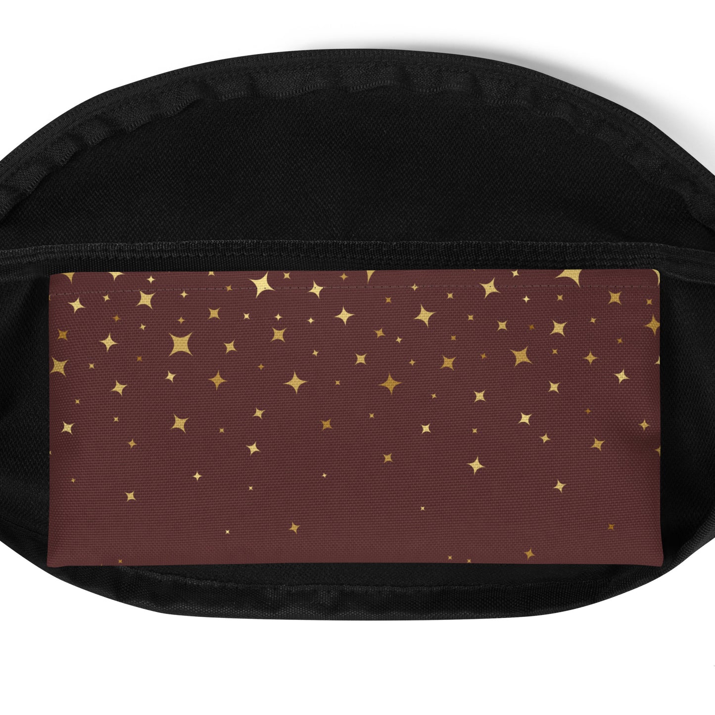 Burgundy Gold Star Fanny Pack