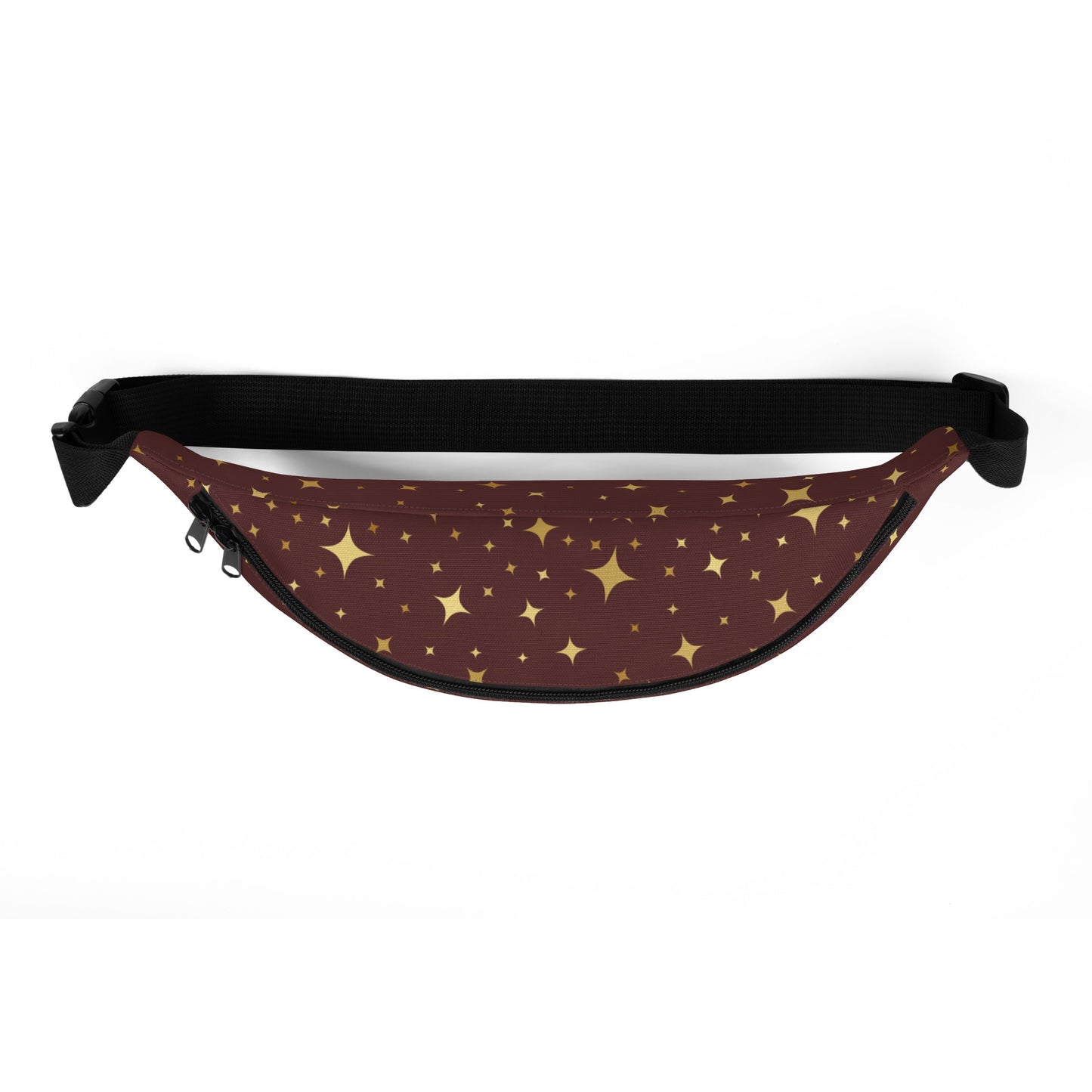 Burgundy Gold Star Fanny Pack