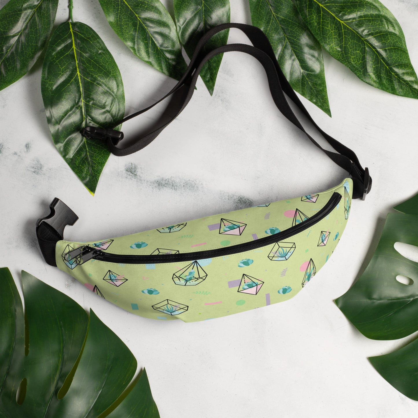 Crystal Terrarium Reef Green Fanny Pack