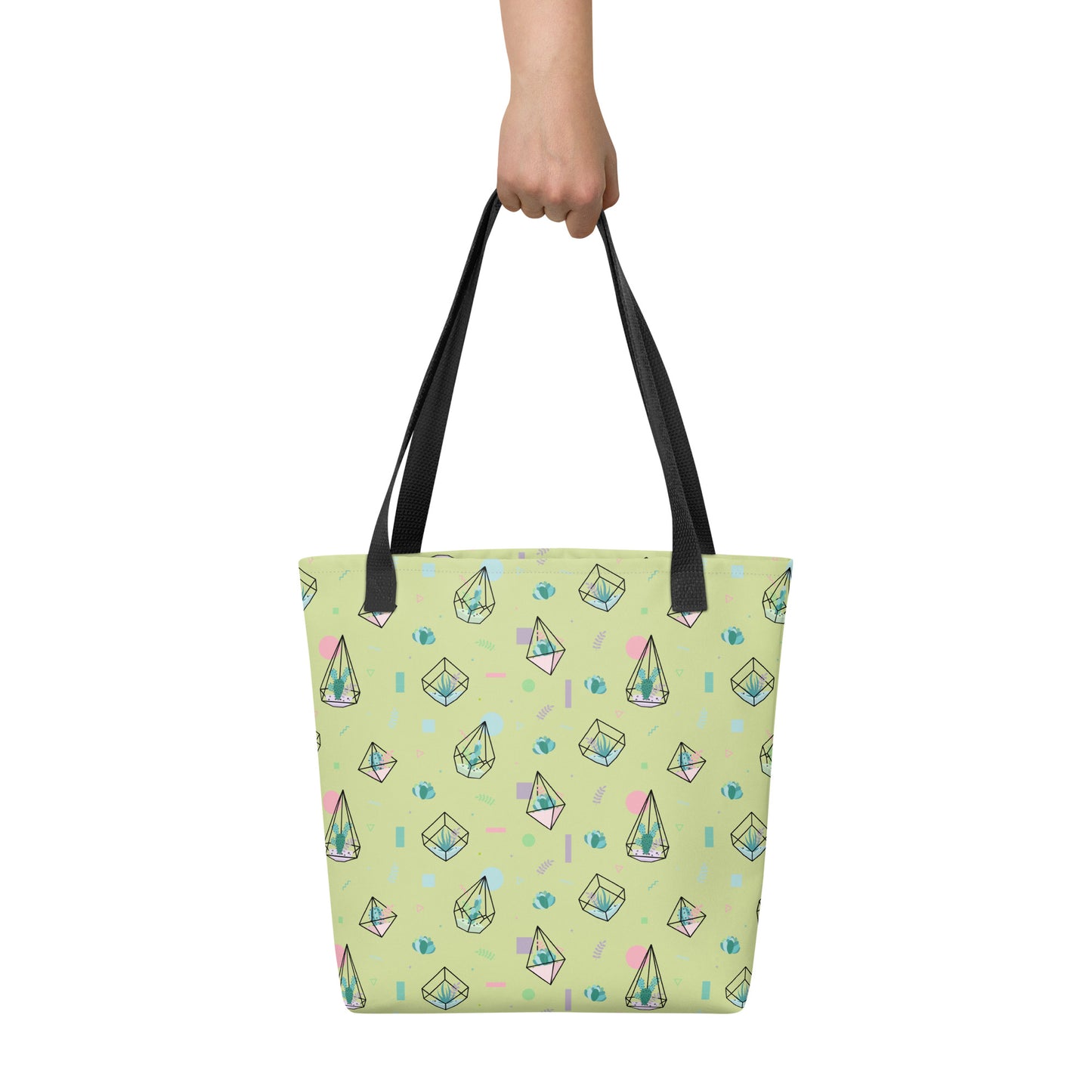 Crystal Terrarium Reef Green Tote Bag