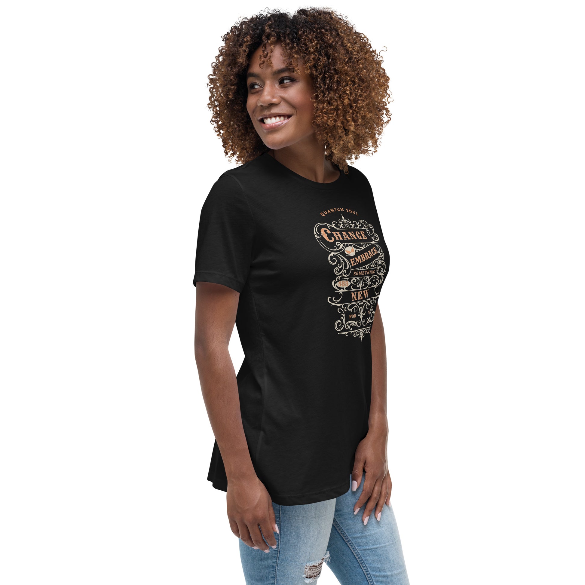 Change 555 womens-relaxed-t-shirt-black-right-front