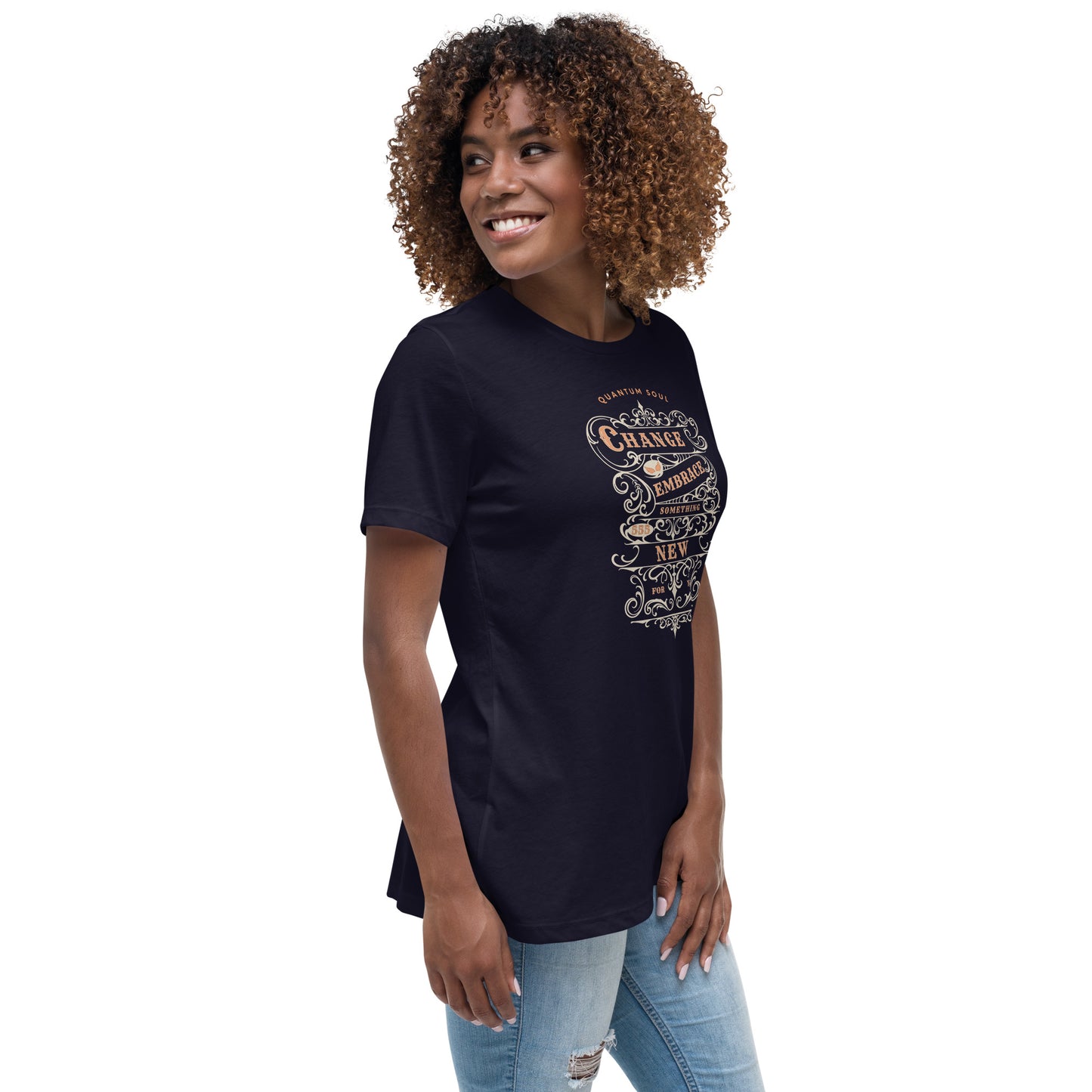 Change 555 womens-relaxed-t-shirt-navy-right-front