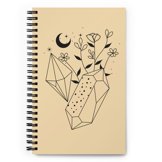 Crystal Moon spiral-notebook-white-front