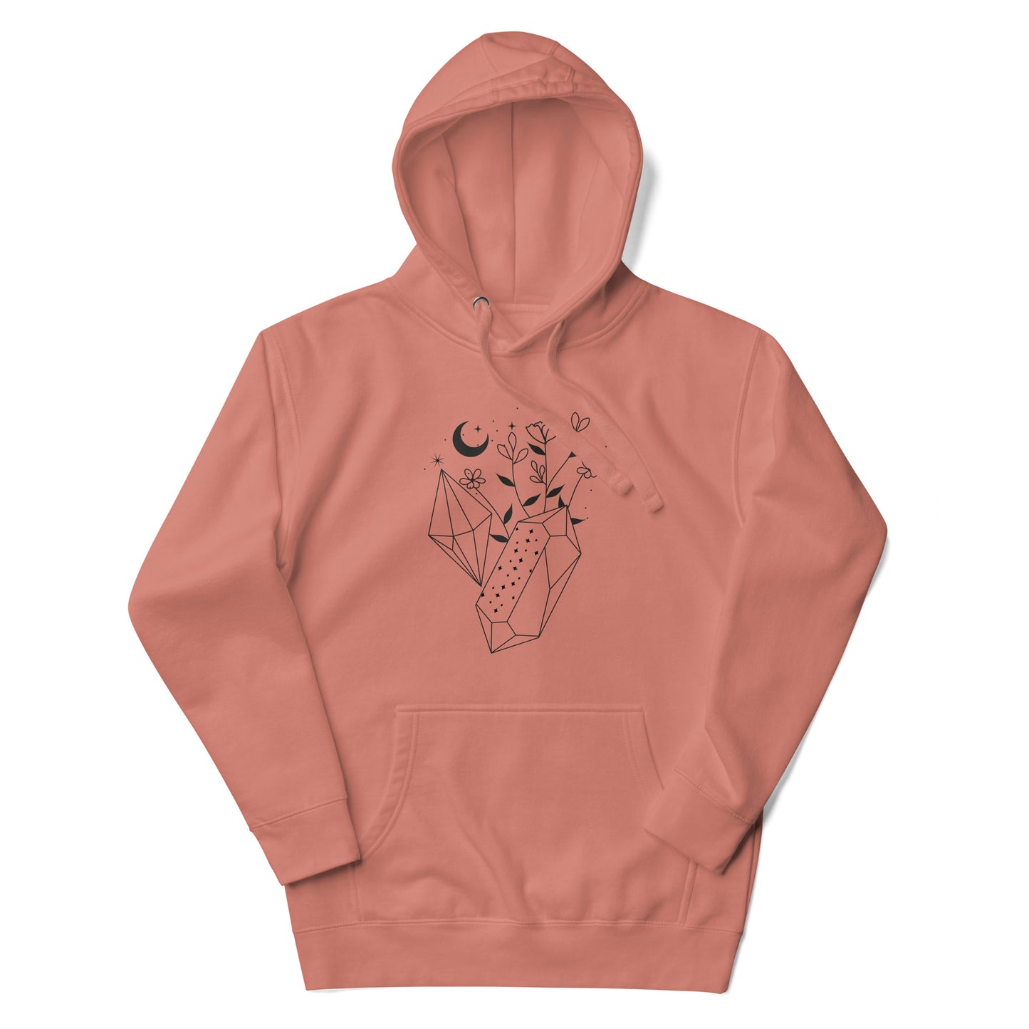 Crystal Moon unisex-premium-hoodie-dusty-rose-front