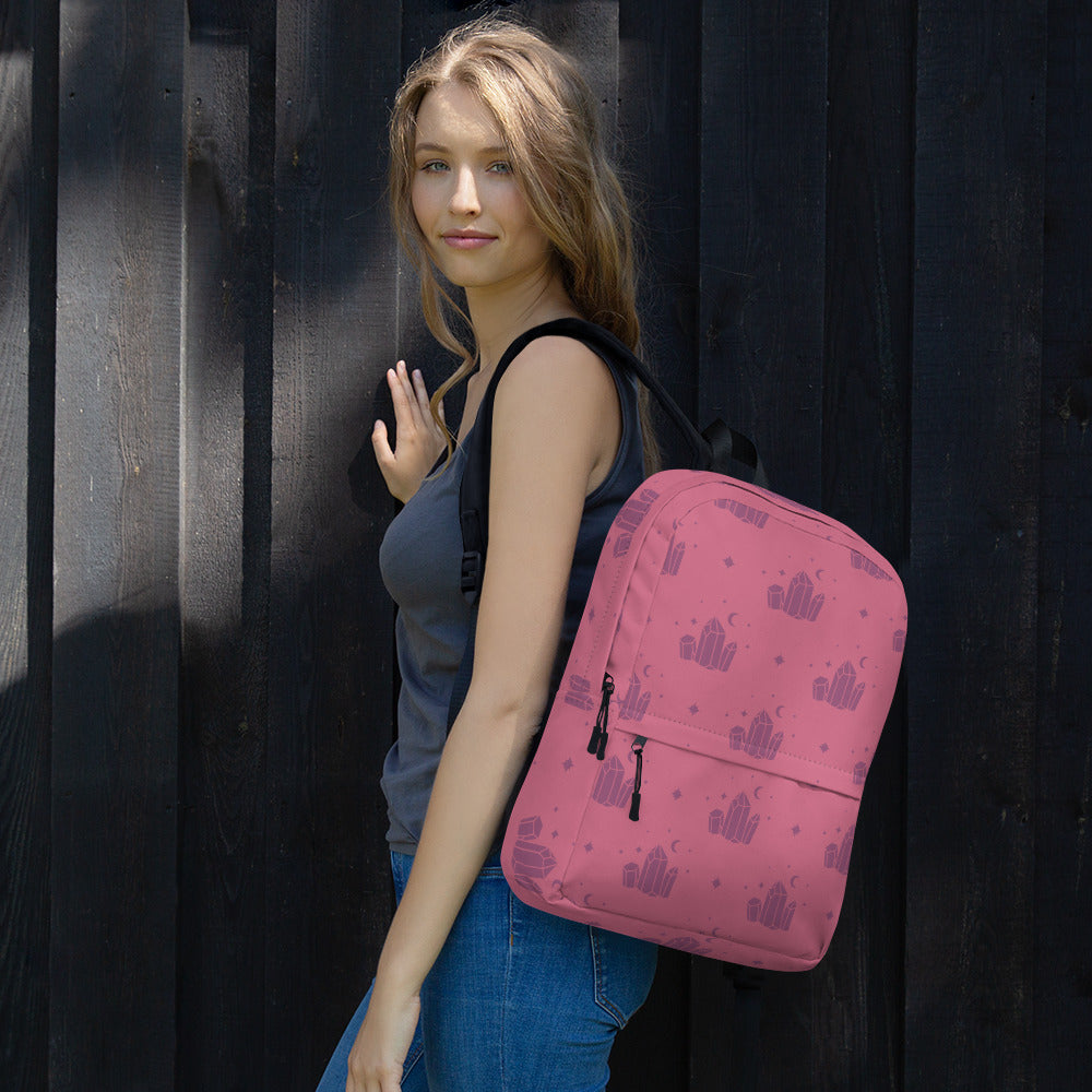 Crystal Star Romantic Pink Backpack