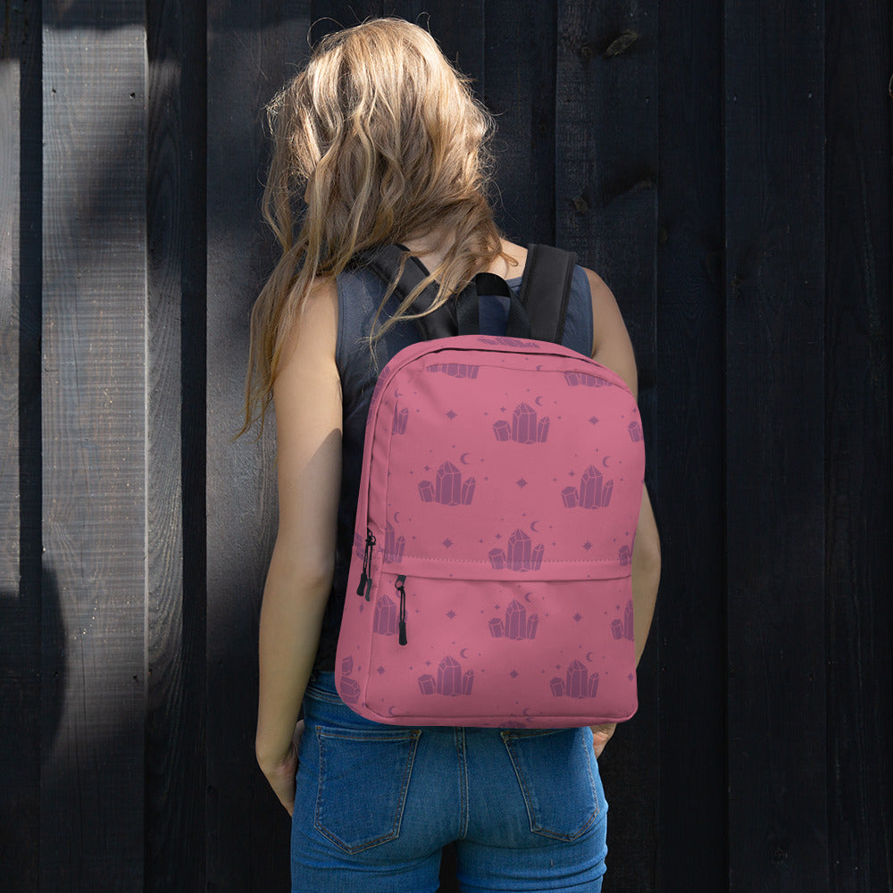 Crystal Star Romantic Pink Backpack