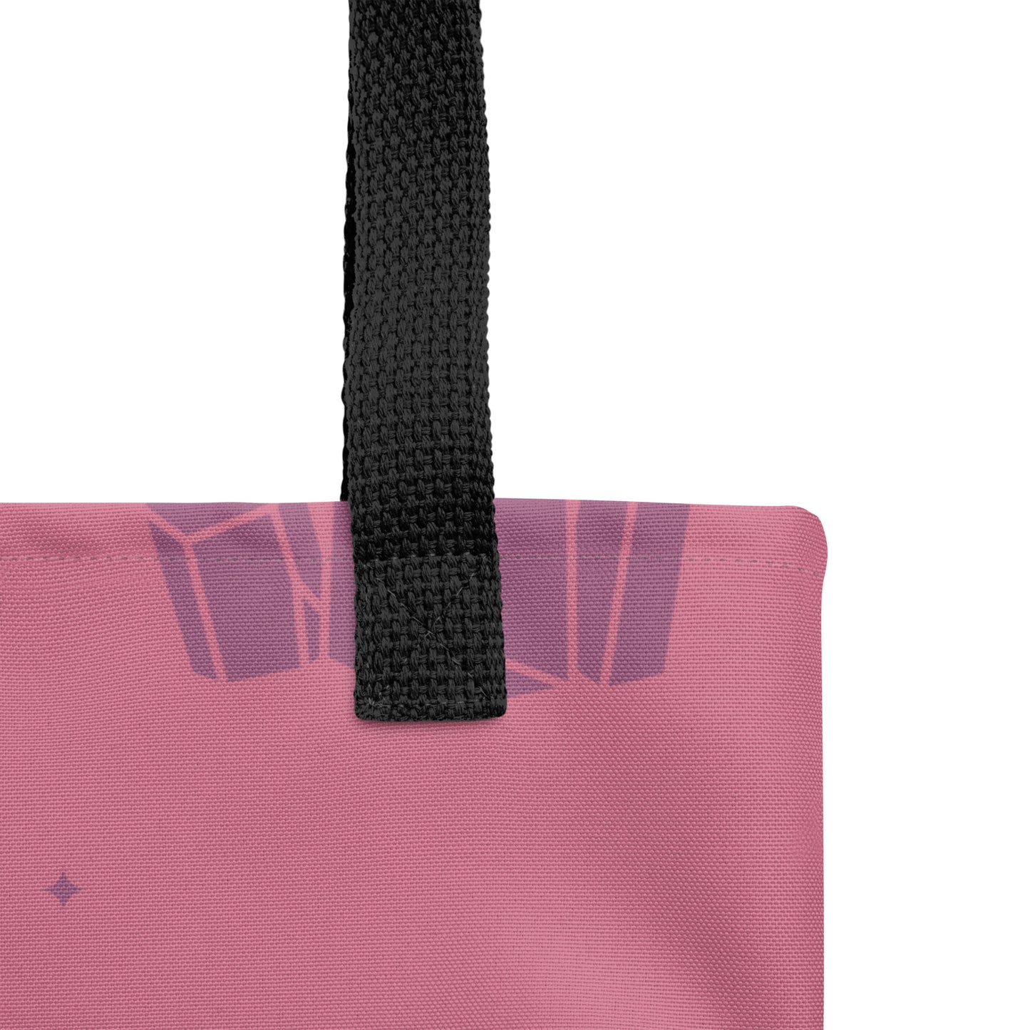 Crystal Star Romantic Pink Tote Bag