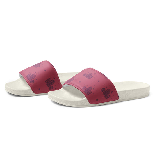 Crystal Star womens-slides-sandals white-left-front