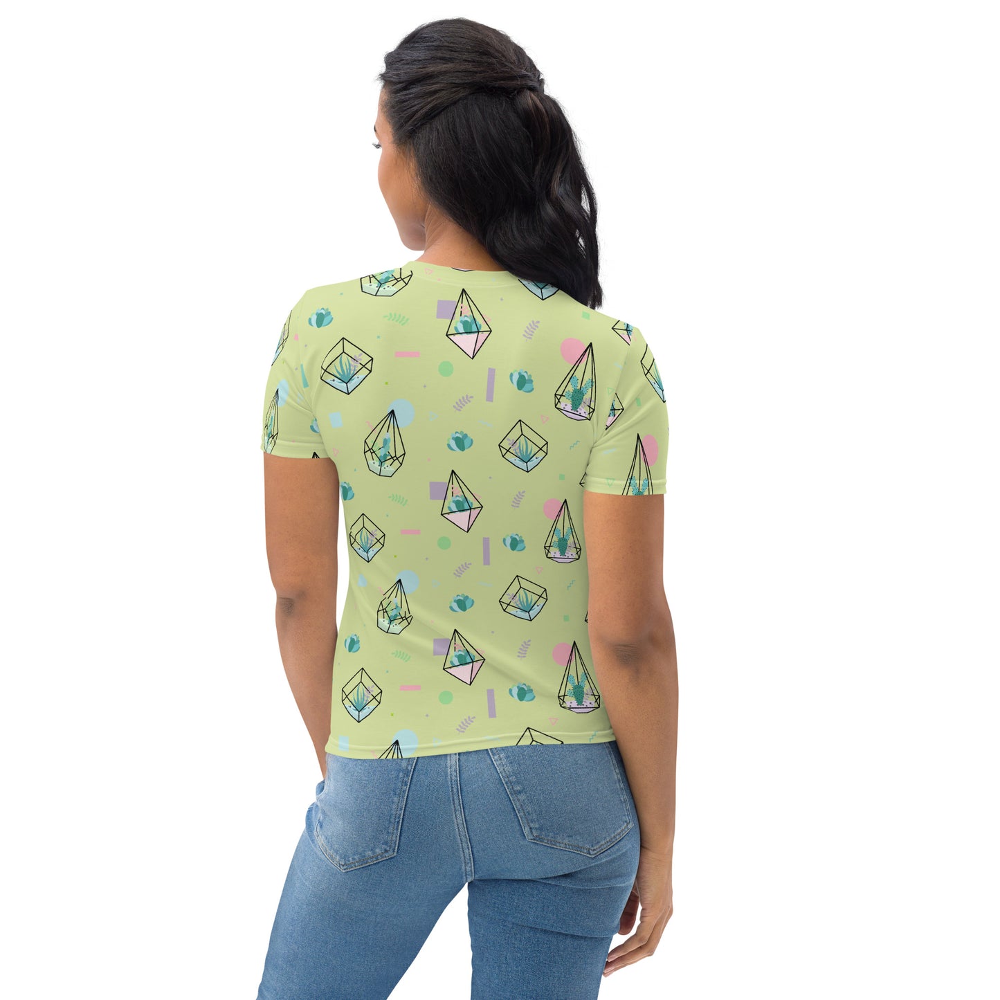 Crystal Terrarium Reef Green Women's Crew Neck T-Shirt