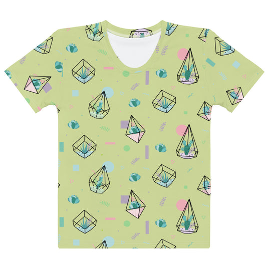 Crystal Terrarium Reef Green Women's Crew Neck T-Shirt