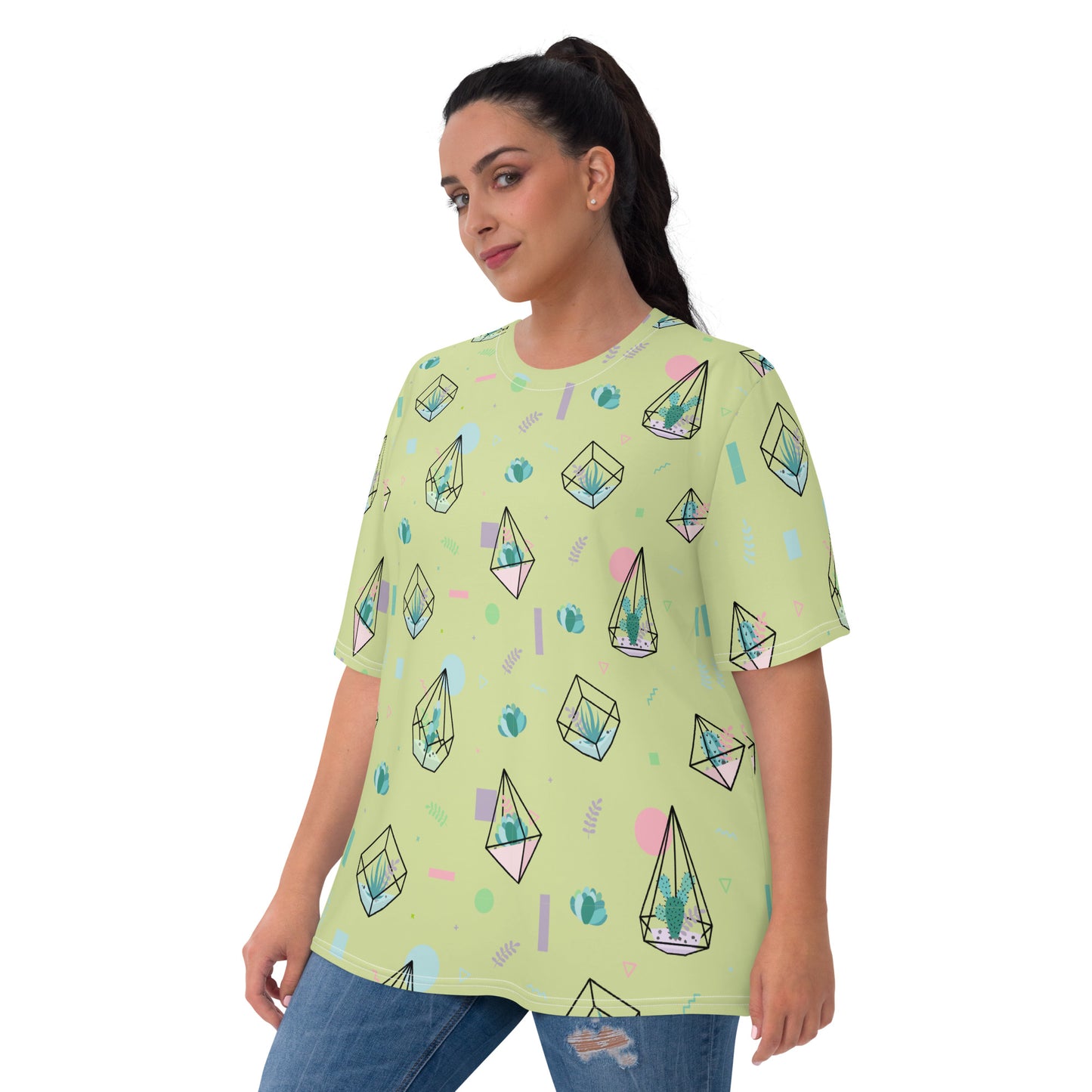 Crystal Terrarium Reef Green Women's Crew Neck T-Shirt