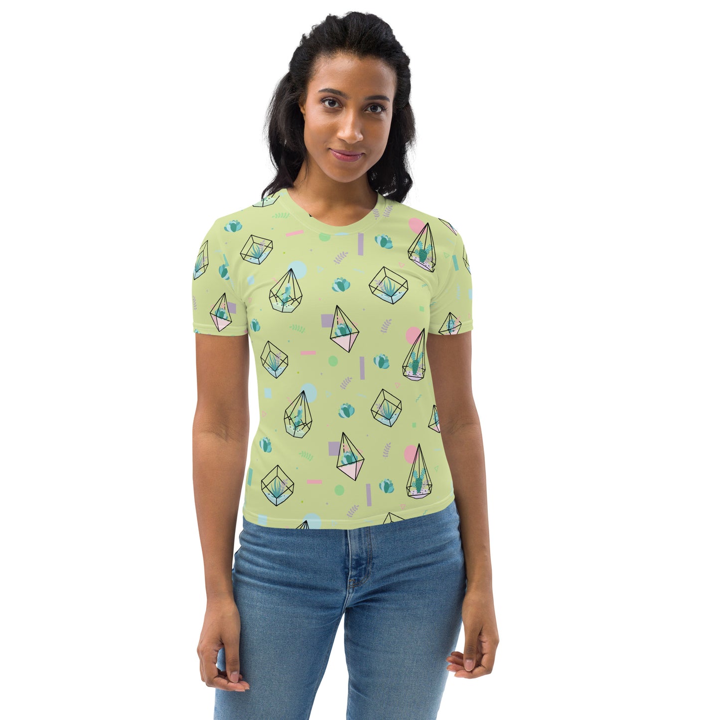 Crystal Terrarium Reef Green Women's Crew Neck T-Shirt