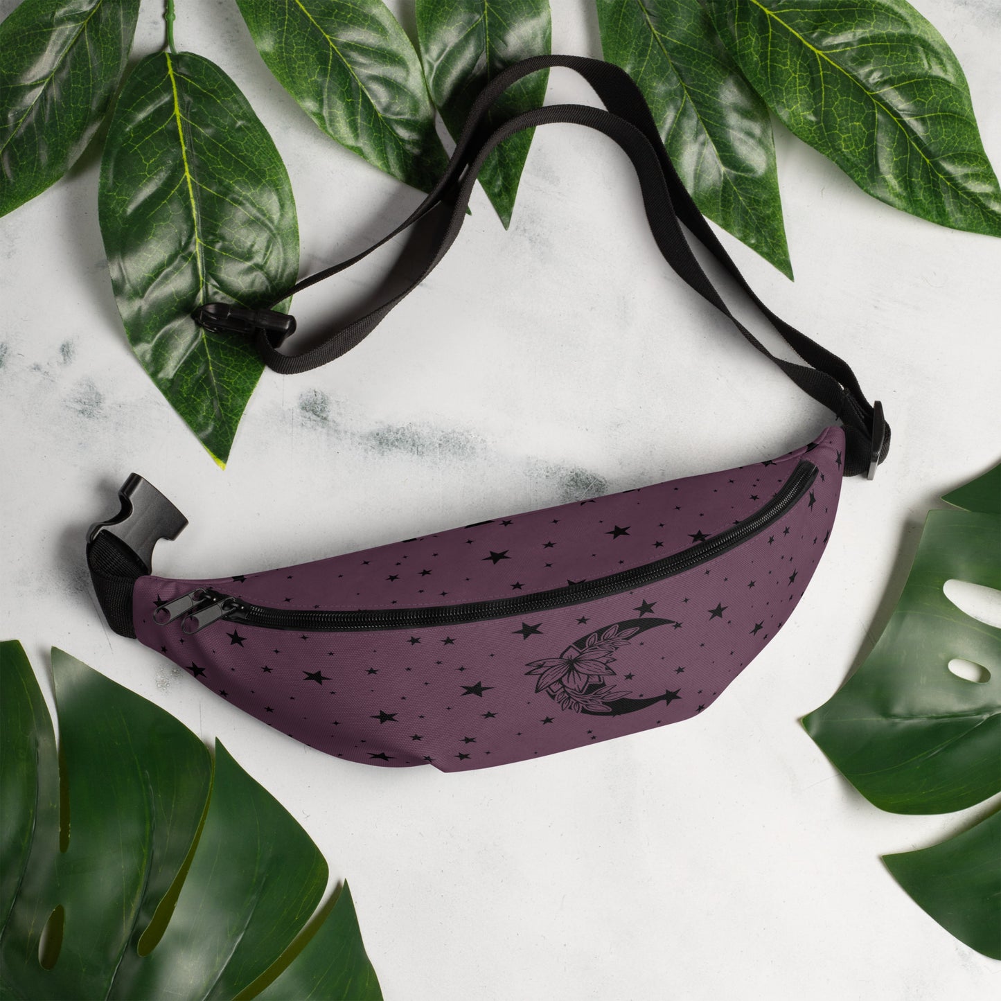 Floral Moon Star Purple Play Fanny Pack