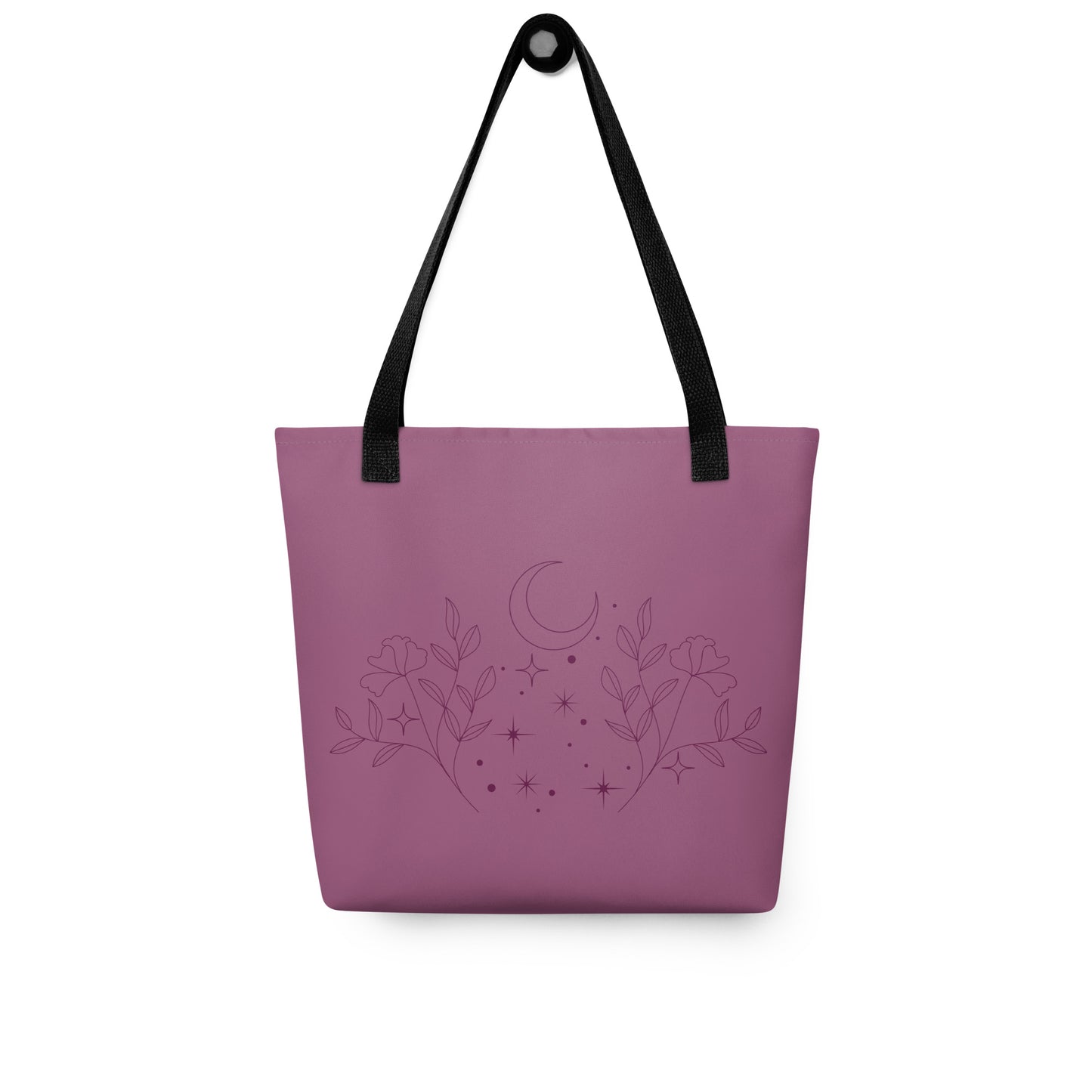 Flower Moon Warm Pink Tote Bag