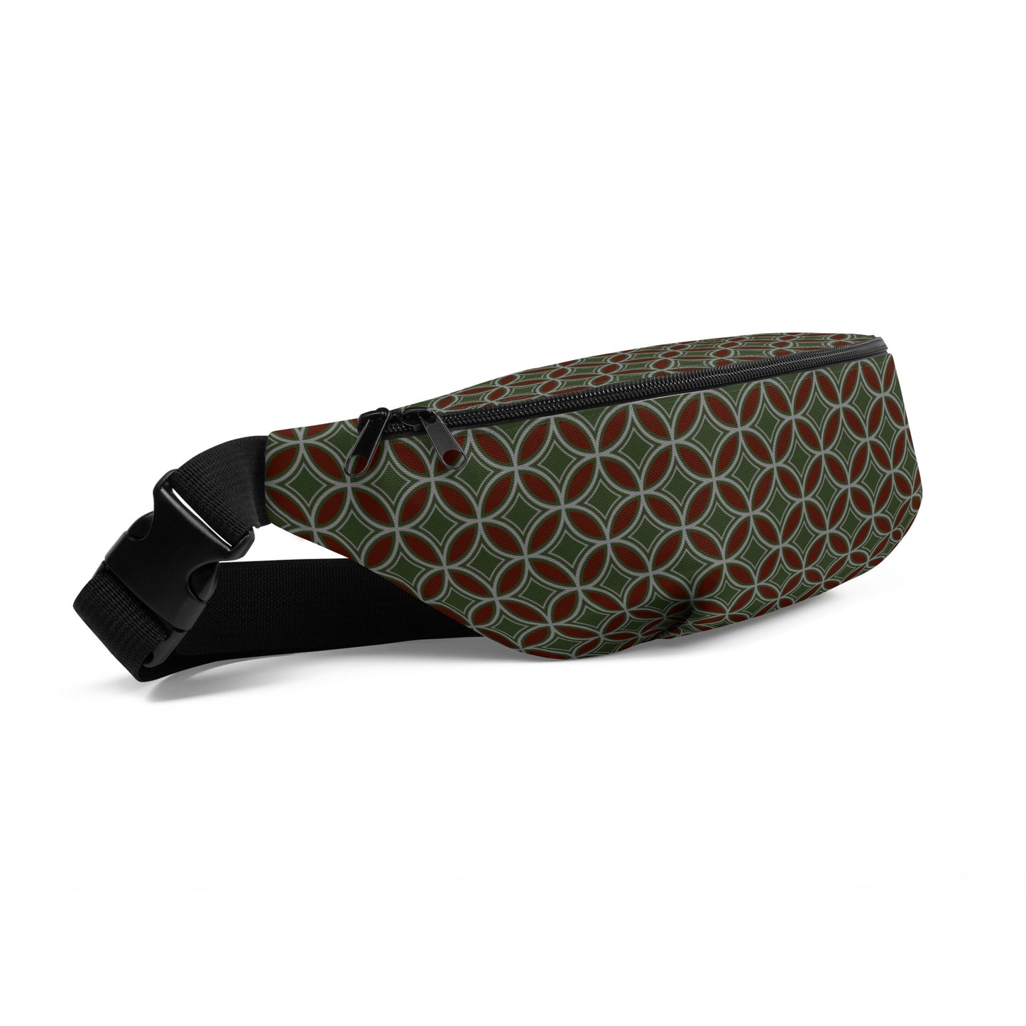 Flower of Life Tree Green Fanny Pack