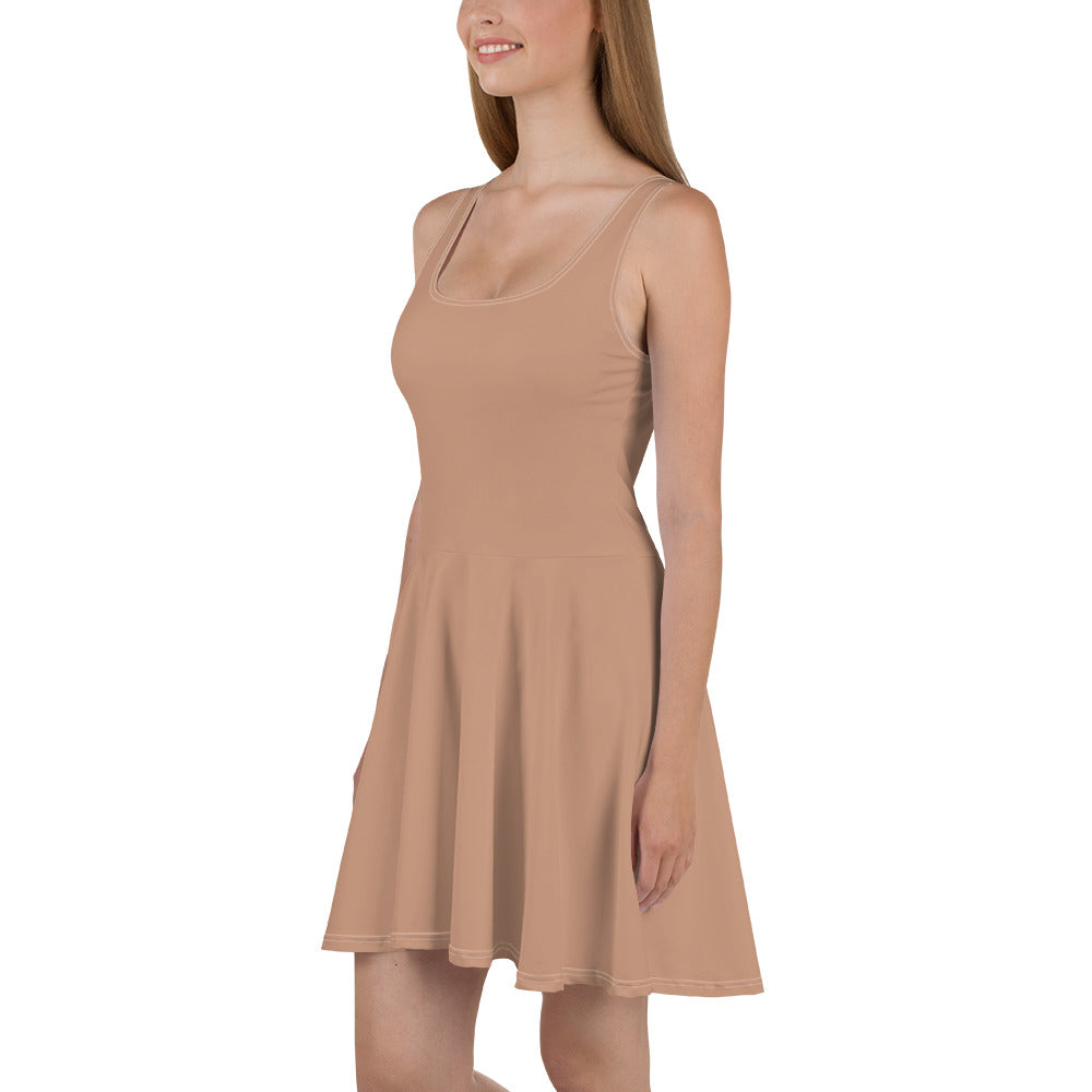 Field Beige Skater Dress left