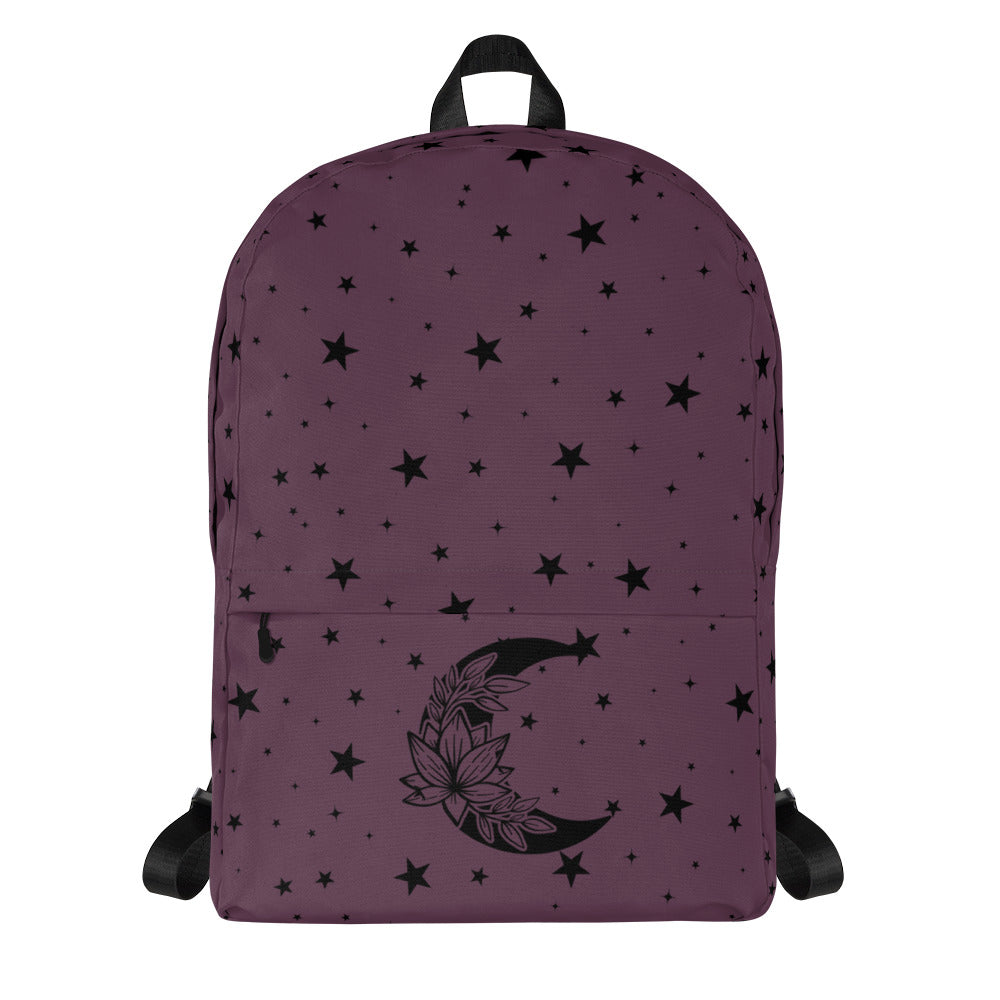 Floral Moon Star Purple Play Backpack