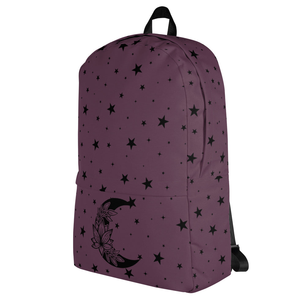 Floral Moon Star Purple Play Backpack