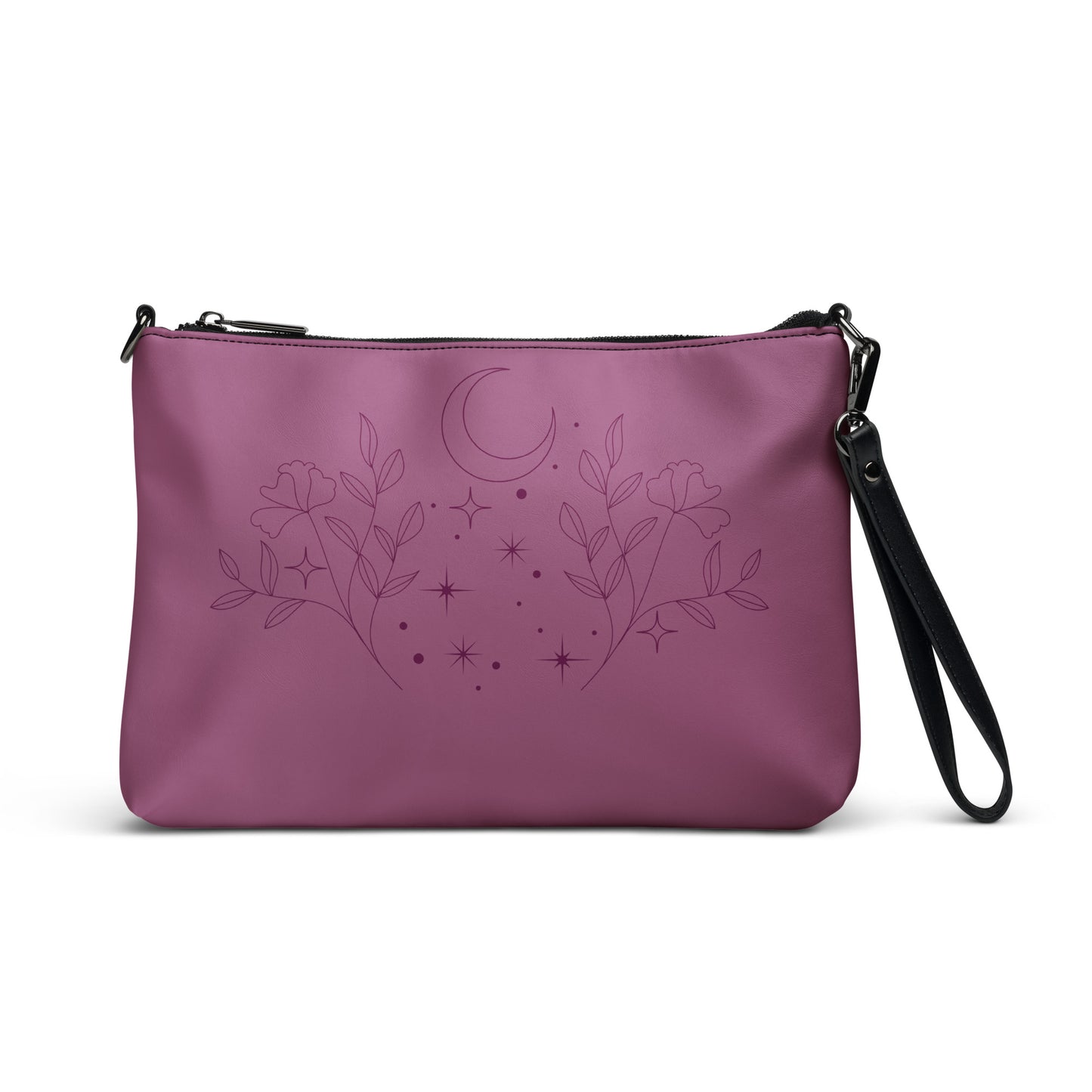 Flower Moon Warm Pink Crossbody Bag