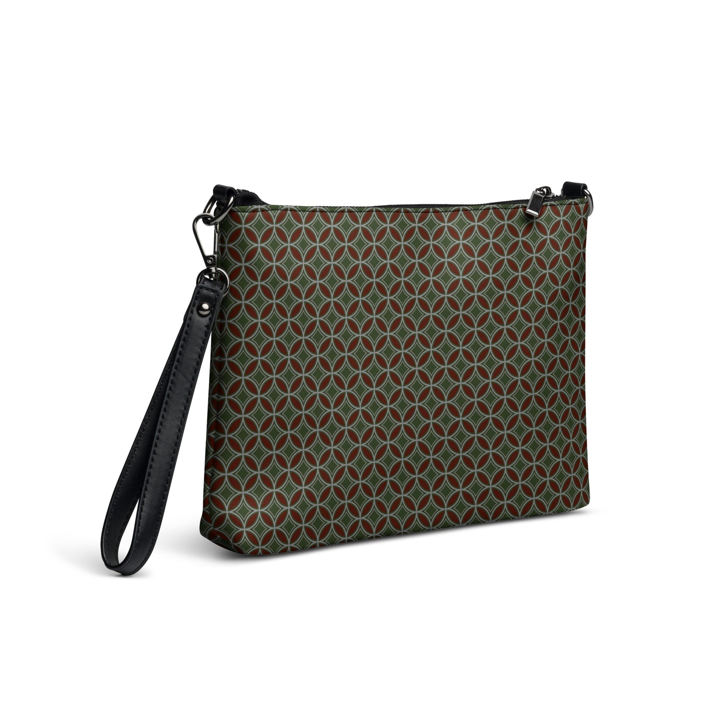 Flower of Life Tree Green Crossbody Bag