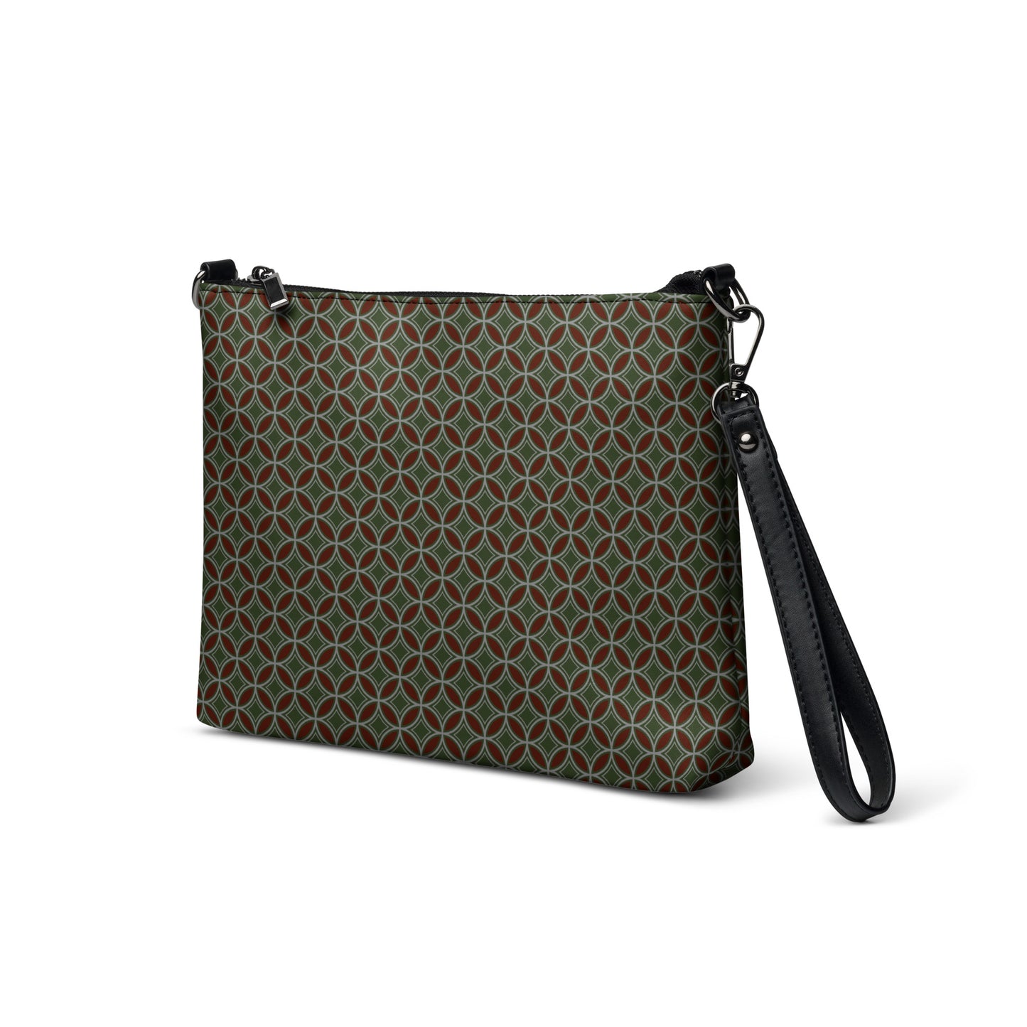 Flower of Life Tree Green Crossbody Bag