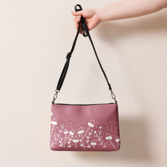 Fungi Star Petal Pink Crossbody Bag