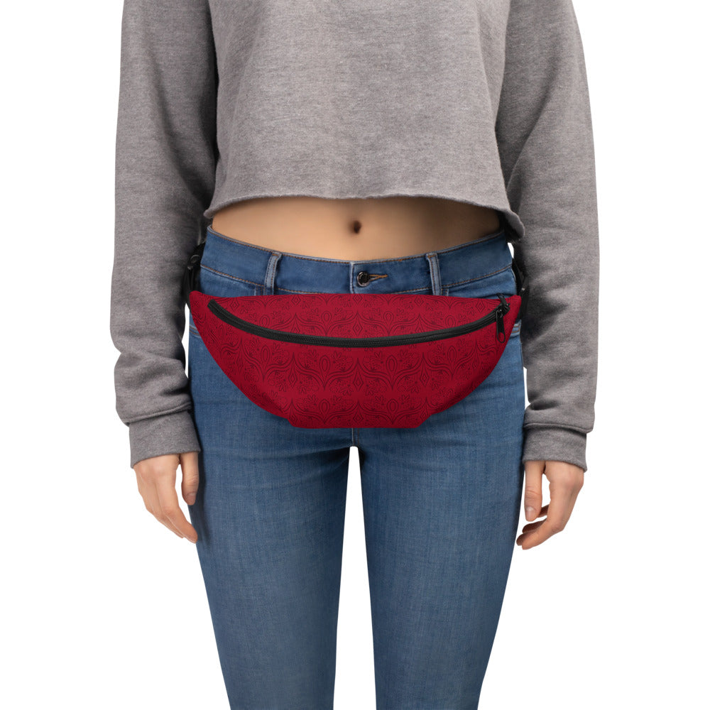 Geometric Star Red Fanny Pack