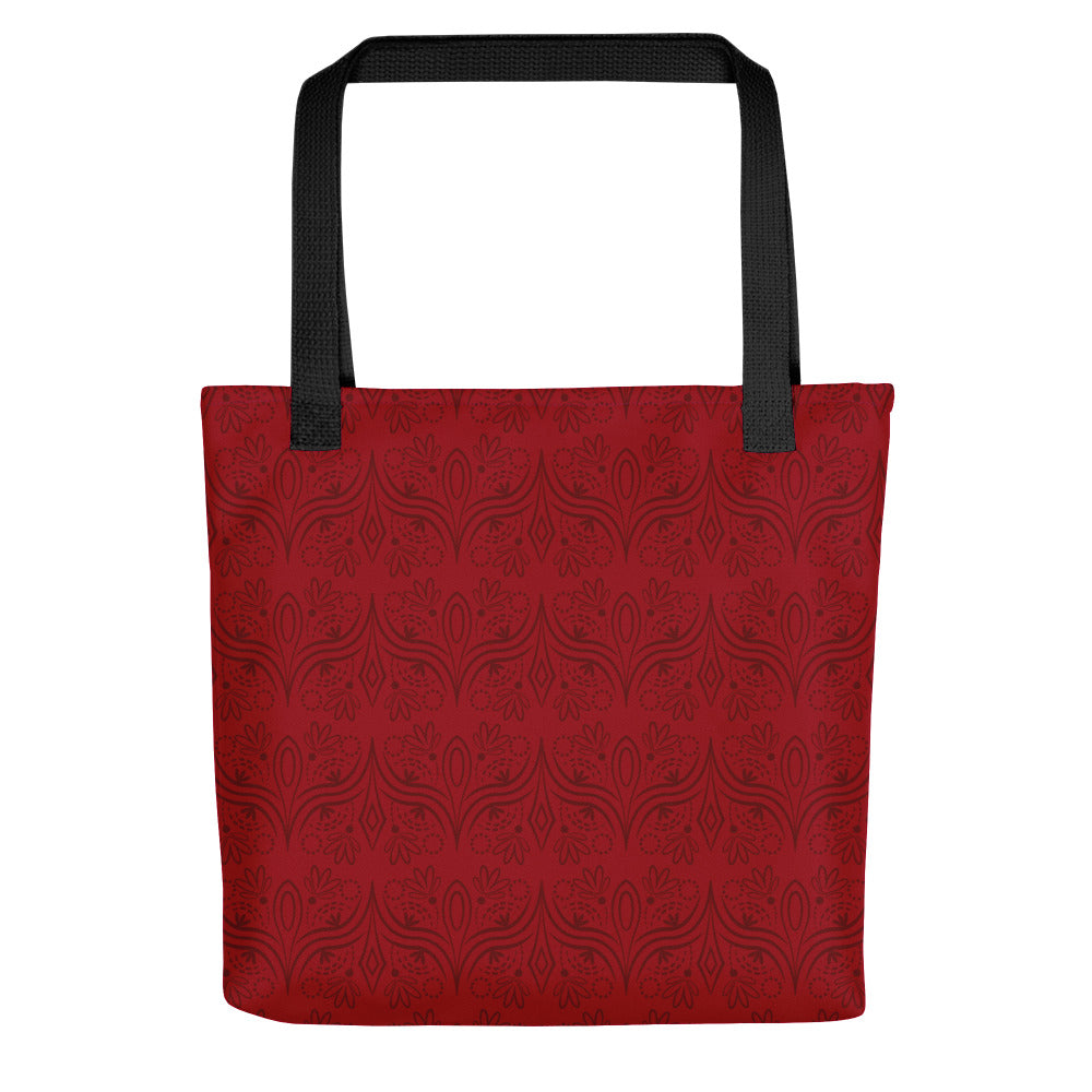 Geometric Star Red Tote Bag